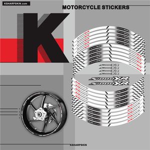 Motorfiets Reflecterende RIM-stickers Decoratieve logo's en stickers Multicolor Protection Applique Gepersonaliseerde Tape voor BMW S1000XR