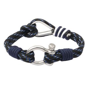 Nova Moda Handmade Alta Qualidade Aço Inoxidável Fivela Link Bracelet 5 Cores Paracord Braceletes para venda