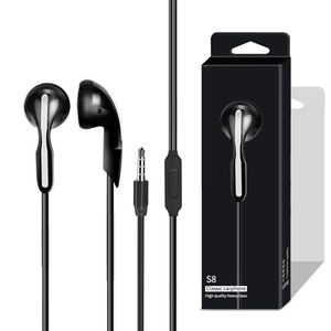 In-ear hörlurar 3.5mm hörlurar för s8 öronproppar med mikrofon volymkontroll hörlurar för iPhone 7 8 x Samsung Android telefonör