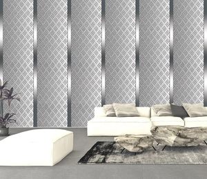 papel de parede personalizado 3d geométrica para paredes do quarto de parede do fundo do metal tridimensional