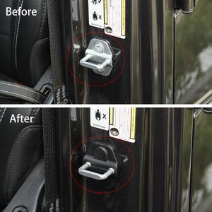 Zwart ABS Lock Cover Bescherming Cap Decoratie Cover Fit voor Jeep Wrangler JL Auto Interieur Accessoires2632