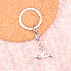 24*12mm shark fish KeyChain, New Fashion Handmade Metal Keychain Party Gift Dropship Jewellery