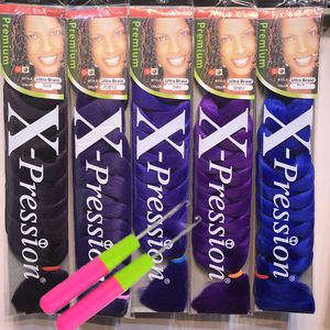 82 Zoll Xpression Flechthaar Synthetische Haarwebart JUMBO BRAIDS Ultra Braids Bulks Croxhet Haarverlängerung Zöpfe Großhandel Cheveux DHGATE