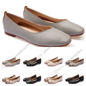 ladies flat shoe lager size 33-43 womens girl leather Nude black grey New arrivel Working wedding Party Dress shoes fifty-six