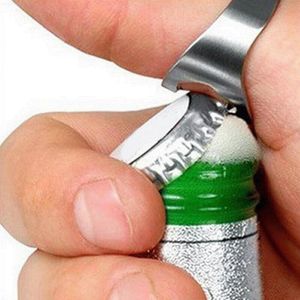 Halka Açıcı bottel iyilik Şişe SICAK Taşınabilir Gümüş rengi Paslanmaz Çelik Beer Bar Aracı Parmak (24mm-22mm) LX8776