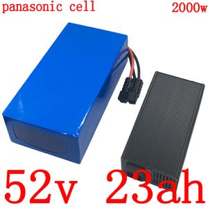 52V 1000W 1500W 2000W حزمة بطارية 52V دراجة كهربائية 23AH استخدام الليثيوم ايون خلية باناسونيك مع شاحن 5A