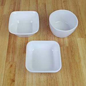 Melamin Serveware Small Square Bowl Fast Food Restaurant Melamine Soup Bowl A5 Melamin Porslin Ris Bowl Partihandel