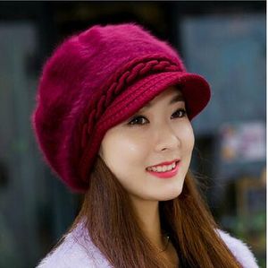 Berretto da donna all'ingrosso autunno e inverno moda cappello berretto tinta unita cappello caldo cappello invernale spedizione gratuita