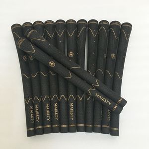 Mens MAJESTY Golf grips de borracha de alta qualidade tacos de golfe grips cores pretas na escolha 9 pçs/lote ferros tacos grips frete grátis