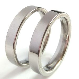 Bulk lots 100pcs 4mm Silver Band Rings High Polished Shiny Bright 316L Stainless Steel Rings Great for Resale Party Git Comfort-fit jewelry