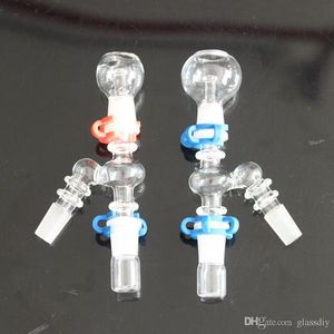 Recuperar apanhador de cinzas para bongo de vidro 45 90 graus 14mm 18mm feminino masculino adaptador de vidro comum com clipe deeck para dab rigs bong