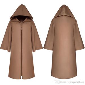 Halloween cosplay kostym svart vit röd hooded läskig död hoody cloda cape för vuxna barn s-2xl