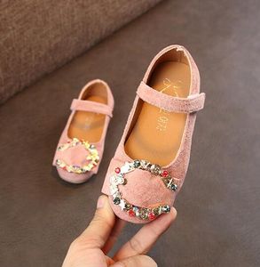 Toddler Girl Buty Spring Autumn Rhinestone dziewczyny