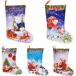 Рождественский подарок Wrap Gags чулок конфеты сумка для хранения партии Главная украшения Декор для Xmas Tree Санта Человек XD21832