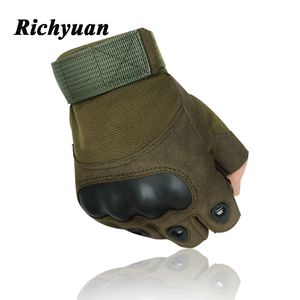 Tactical Gloves Army Men Outdoor Half Finger Sports Gloves Antiskid Bicycle Wearable Fingerless Gym Luvs