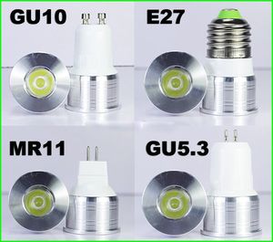 DHL 15/20 derece dar ışın açısı lamba kısılabilir nokta ampul mini LED spot 1W 3W GU10 E27 MR11 MR16