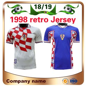 Man Retro Edition #9 PROSINECKI Soccer Jersey 1998 World Cup #8 SUKER Shirt Manga curta venda de uniformes de futebol