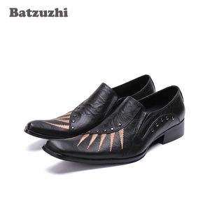 Batzuzhi Luxus Handgemachte Männer Schuhe Schwarz Echtes Leder Kleid Schuhe Männer Formale Leder Schuhe Geschäftsmann Zapatos Hombre