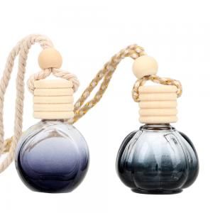 Perfume Bottle Car Empty Glass bottles for Essential Oils Diffuser Air Freshener Fragrance Rearview Mirror Pendant Fragrances GGA1522