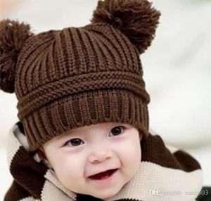 Children Caps Kids Knitted Winter Caps Beanie Hat Baby Crochet Hats Boys Girls Animal Cute Hats Boy Girl Wool Cap Hand Knitted beanies A638