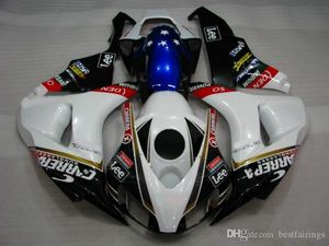 Injektionsgjutningsfeedningar för Honda CBR1000RR 2006 2007 Svart Vit Blå Fairing Kit CBR 1000 RR 06 07 FF17