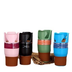 Wholesale cup holder phone for sale - Group buy Rubber Multifunction Car Drinking Bottle Holder Rotatable Water Cup Holder Cell Phone Organizer Car Interior Accessories