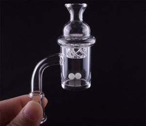 XL 25mm Quartz Banger 4mm Épais Fond Plat Top Quartz Nail avec Spinning Carb Cap et Terp Pearl pour Verre Bong