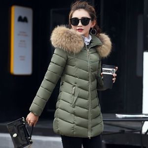 Snow Wear Wadded Jacket Female 2018 Autumn And Winter Jacket Women Slim Cotton-Padded Jacket Long Outerwear Winter Coat Women S18101204