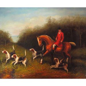 Heywood Hardy paintings Fox Hunting hand painted canvas art horse riding picture for living room decor