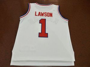 Custom Men Youth women Kansas Jayhawks Devon Dotson #11 Dedric Lawson #1 Ochai Agbaji Jersey Size S-4XL or custom any name or number jersey