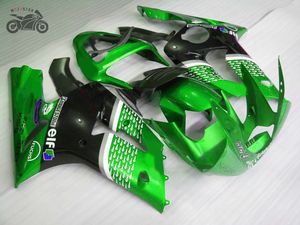 Passen Sie Ihr Einspritzverkleidungsset für Kawasaki 2003 2004 Ninja ZX6R ZX636 03 04 ZX-6R 636 Motorrad ABS-Kunststoff-Verkleidungssets für Straßenrennen an