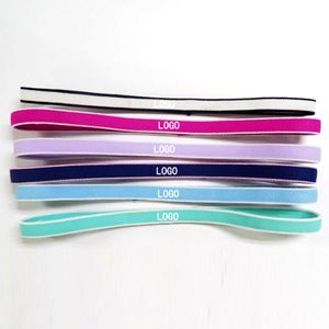 Custom Logo Sport Hårband Yoga Gym Hårband Anti-Slip Elastic Headband Outdoor Running Sweatbands Good Quality DHL Shipping