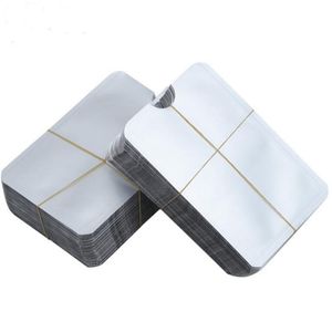 Anti Theft Credit Card Protector RFID Blocking Security Aluminum Sleeve Pure Sliver Card Sleeve Anti-NFC Anti-RFID Protect Credit Bank Card