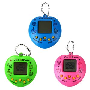 Electronic Digital Pet Child Toy Game 49 Pets in 1 Virtual Cyber Pet Toy Heart shape of Peach Tamagotchi Electronic Pets Keychains Toys