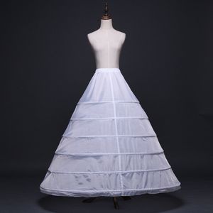 Vår sommar 6 hoops vit slip petticoat kvinnor bröllop petticoats underskirt elastiska parti bröllopstillbehör crinoline3080