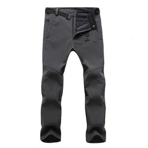 Herbst Winter Wandern Herren Hosen Softshell Fleece Outdoor-Hose Wasserdichte Schnee Gym Hosen Hosen Männlich Plus Größe Hohe Qualität SH190915