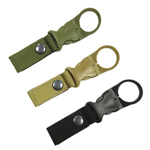 Outdoor Hiking Portable Tactical Nylon Webbing Buckle Hook Water Bottle Holder Clip EDC New