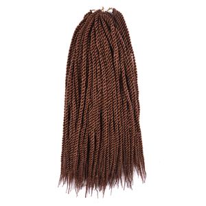 Venta al por mayor de Venta de liquidación de fábrica Senegal Twist Extensiones de cabello Twist Crochet Trenzado de cabello Sintético Jumbo Hair Trenzado Senegalés en paquetes de 18 pulgadas