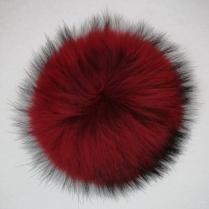 Factory por atacado 12cm 13cm 14cm 15cm Natural Raccoon Fur Ball Acessórios de coloração de cor sólida estilo de moda