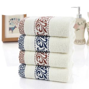 Fashion Solid Cotton Embroidery Men Washcloth Travel Hotel Bath Towel Gym Yoga Portable Lovers Gift Towels