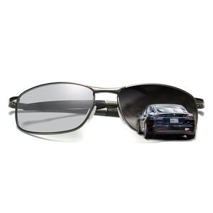 Luxary-photochromic solglasögon metallram manlig färgbyte lins polariserad solglasögon designer körglasögon för män sport gafas 294