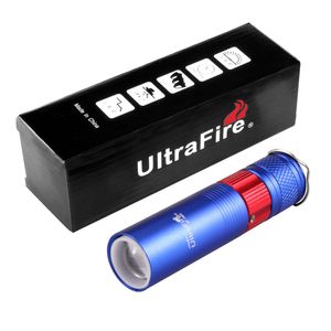 UltraFire UF-1802 XPE+LED 396LM 4 Speed Telescopic Focusing Flashlight