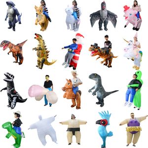 Şişme Yeşil Dinozor Kostüm Dinozor Unicorn Kovboy Kostüm Yetişkin Çocuklar Için Hayvan Cadılar Bayramı Purim Parti Karnaval Karnaval Kostüm