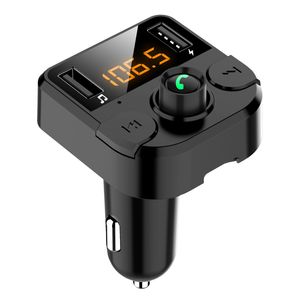 BT36B CAR Зарядное устройство FM передатчика без рукавого оранжевого светодиодного экрана Функция устранения шума Bluetooth 5.0 MP3 Player
