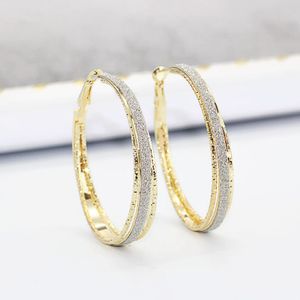 10 Produkt / partia Produkt Unikalny Kobiety Hoop Fashion Mill Sand Kolczyki Zaręczyny Ślubny Jewerly MS Prezent 2 Kolor