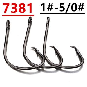 Wholesale circle hooks fishing for sale - Group buy 200pcs Sport Circle Hook High Carbon Steel Barbed Fishing Hooks Fishhooks Pesca Fishing Tackle Accessories A