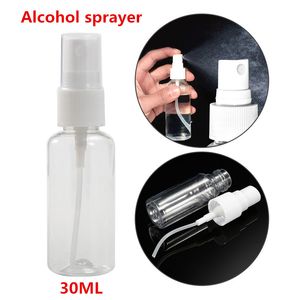 30ML Clear Empty Alcohol Spray bottle Makeup Face Lotion Atomizer Sample Bottles Perfume Refillable Sprayer free ship 50