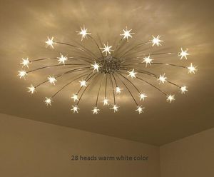 Modern LED Ceiling Lights Star Novelty Children's Room Illumination Nordic Fixtures Home Lighting Bedroom Living Room Lamps MYY