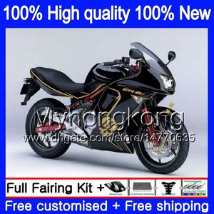 Bodys for Kawasaki 650R ER6 F 650 R ER-6F 2006 2007 2008 Skull Gold 204MY.5 ER 6 F 650R-ER6F ER6F 06 08 ER 6F 06 07 08 FULL FAIRING