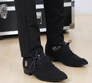 Best sell celebrity style black men shoes lace-up buckles cusp shoes dress shoes men's casual groom party wedding shoes